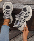 2025 Autumn 2024 Spring/Summer New Soft Leather Thick Sole Chunky Chunky Sneakers
